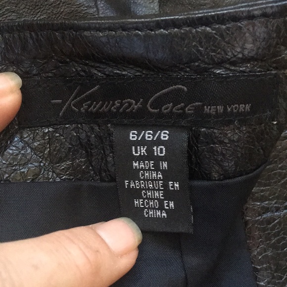 ⚡️Kenneth Cole: Embossed Leather (?) Pencil Skirt - Picture 5 of 7